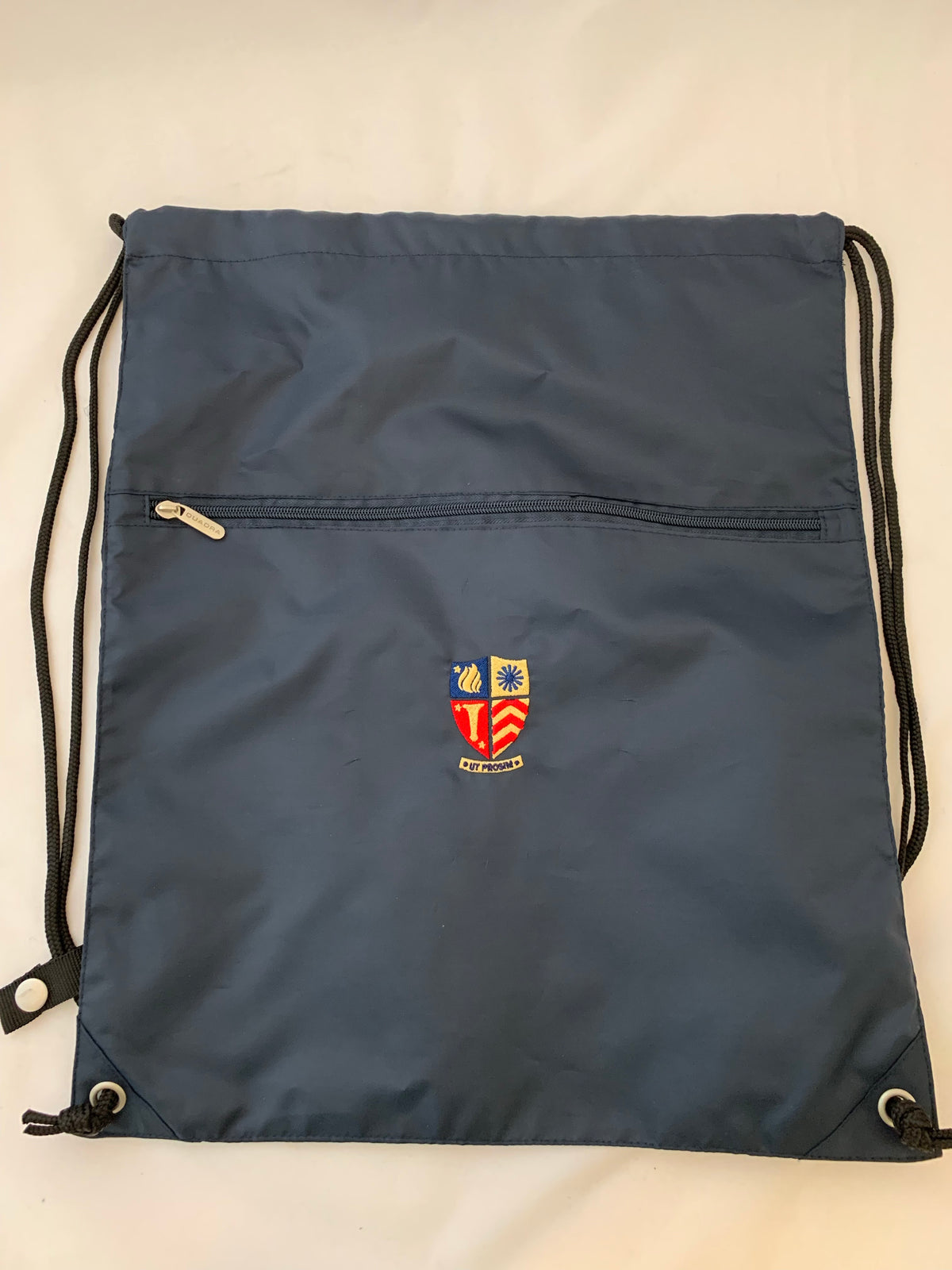 Navy Blue Crested Spare Clothes Bag