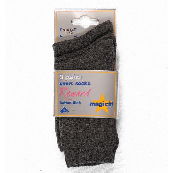 Ryde School Short Grey Socks